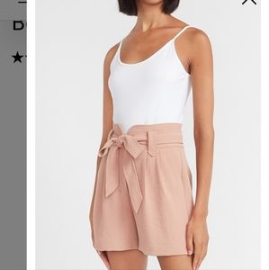 NWT Express Super High Waisted Soft Belted Shorts Sz 2